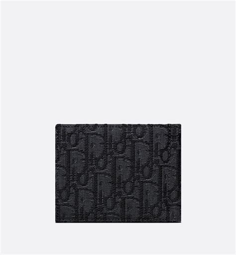 dior black oblique wallet|Wallet Black Dior Oblique Jacquard.